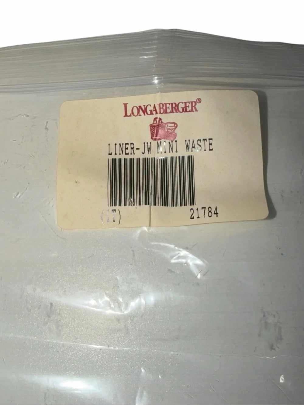 VINTAGE Longaberger JW Miniature Waste Basket 1997 Ed.